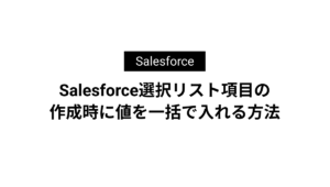 Salesforce選択リスト項目の作成時に値を一括で入れる方法