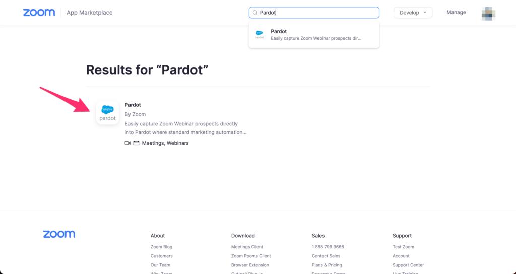 Pardotアプリ